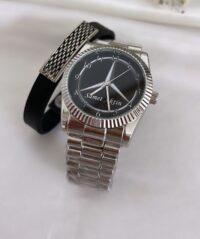 Gümüş Metal Kordon Erkek Saat - Görsel 3
