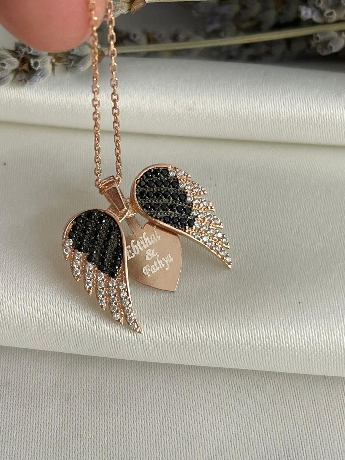 Melek Kanatlı Kolye 925 Ayar Gümüş